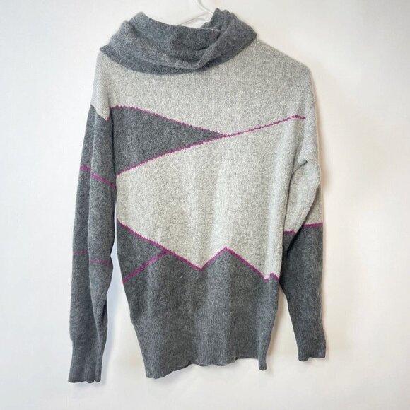 Christian Dior Womens Vtg Wool Blend Sweater Colorblock S Long Sleeve 80s 90s - Picture 2 of 6